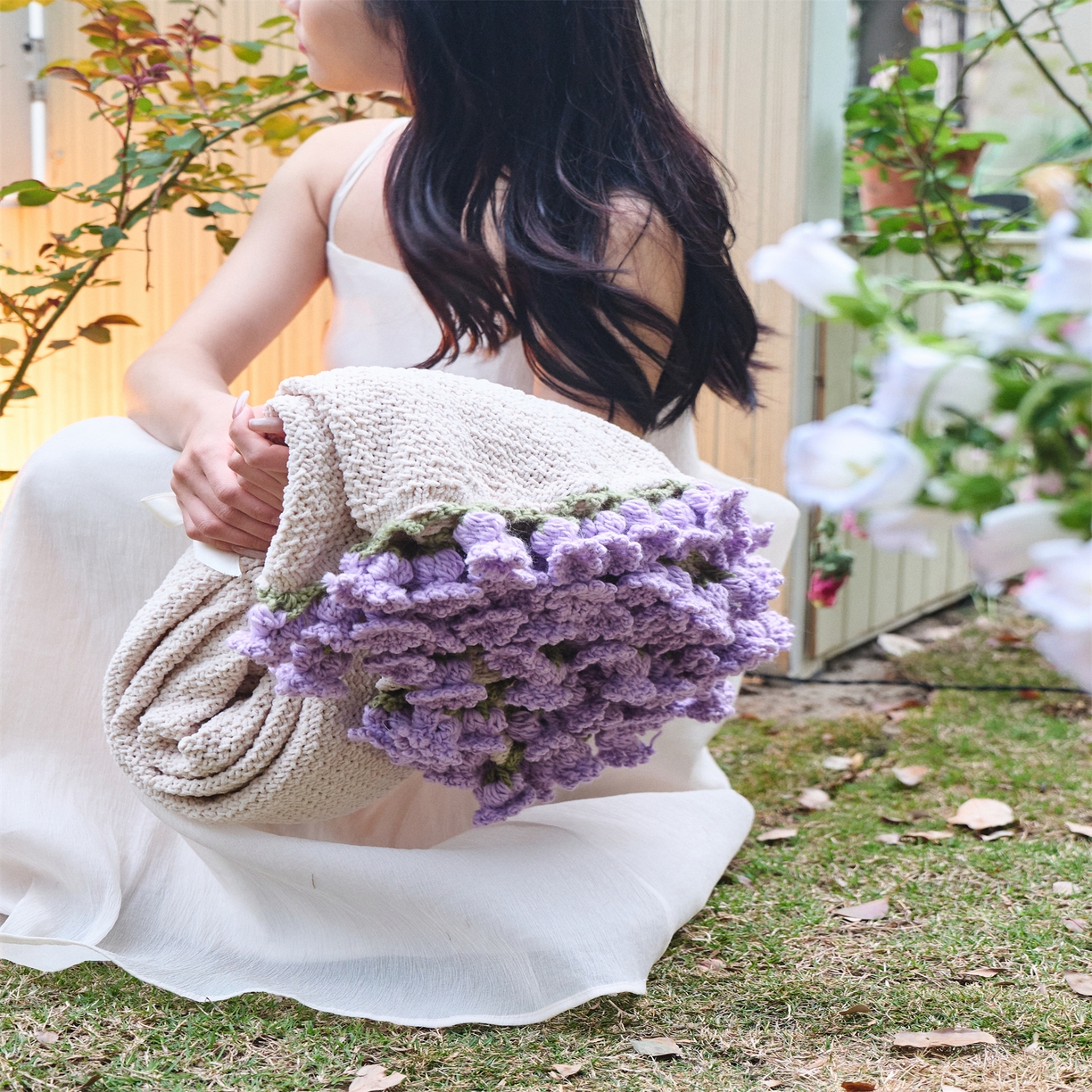 91家纺网 家纺一手货源 找家纺 （总）暖绵绵家纺 2025春夏新款玫瑰花束毯多功能盖毯毛毯毯子-特兰顿