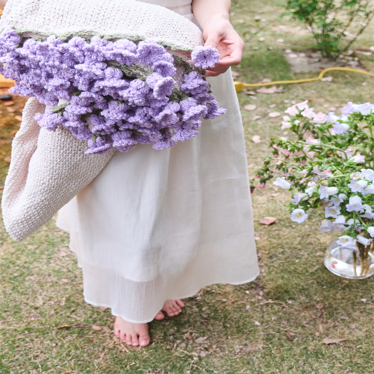 91家纺网 家纺一手货源 找家纺 （总）暖绵绵家纺 2025春夏新款玫瑰花束毯多功能盖毯毛毯毯子-特兰顿