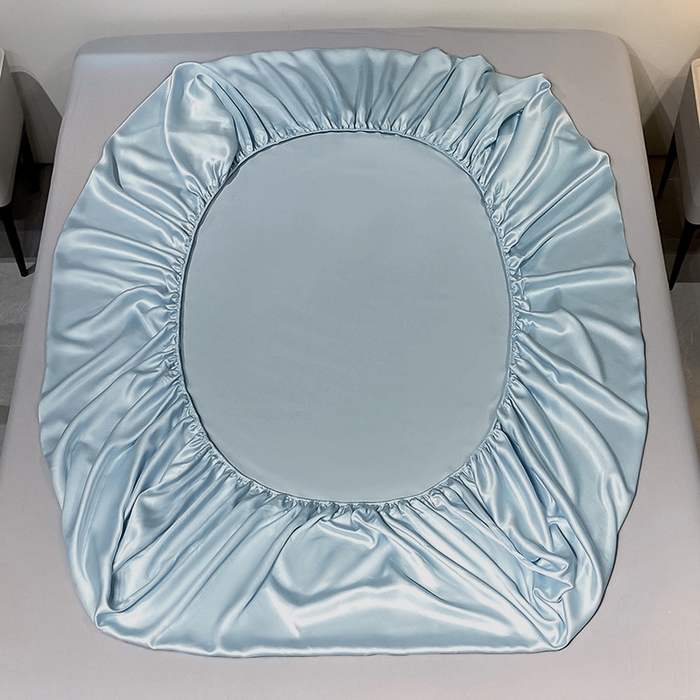 91家纺网 家纺一手货源 找家纺 丝芙妮家居（原乐视家纺） 2025春夏新款纯色天丝单床笠 床笠单件 逐浪兰