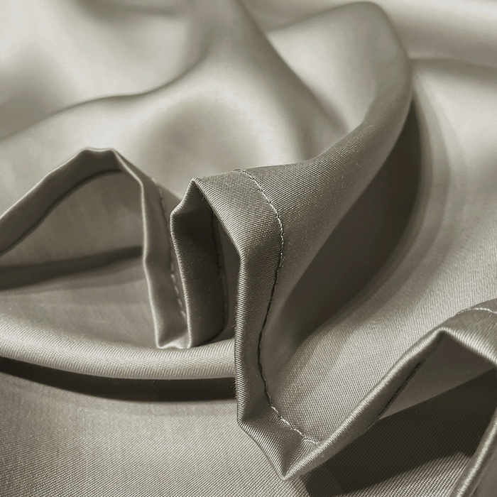 91家纺网 家纺一手货源 找家纺 丝芙妮家居（原乐视家纺） 2025春夏新款纯色天丝单床单 床单单件 石灰