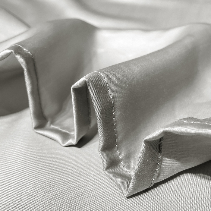 91家纺网 家纺一手货源 找家纺 丝芙妮家居（原乐视家纺） 2025春夏新款纯色天丝单床单 床单单件 银灰