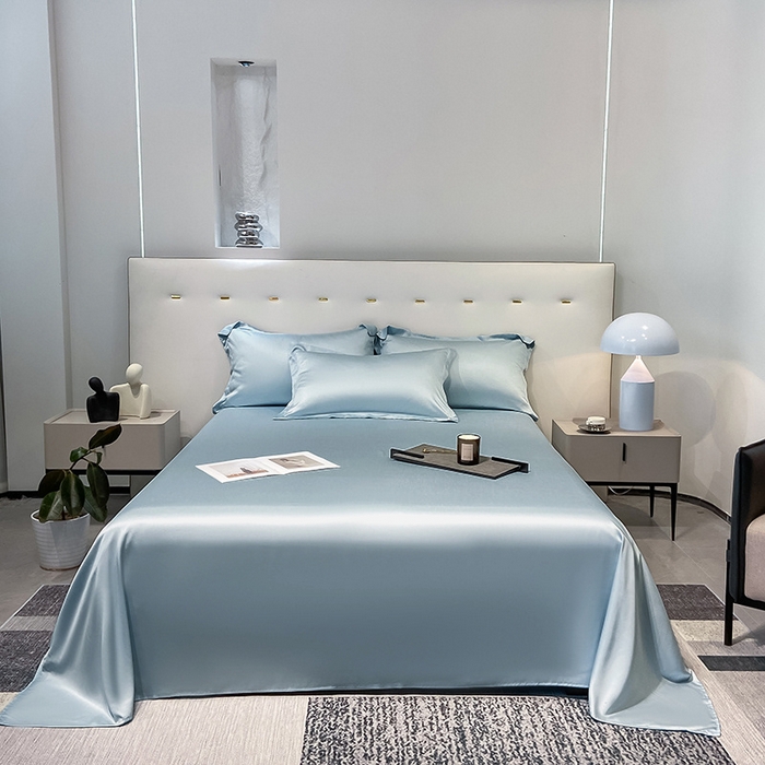 丝芙妮家居（原乐视家纺） 2025春夏新款纯色天丝单床单 床单单件 逐浪兰