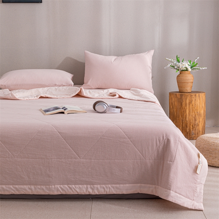 91家纺网 家纺一手货源 找家纺 （总）天瑜家纺 2025新款色织全棉水洗棉棉花夏被