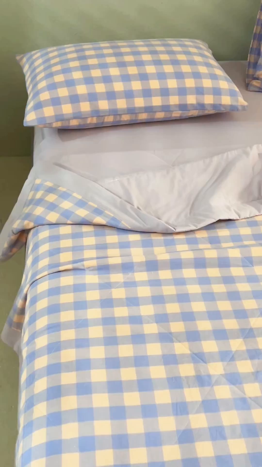 91家纺网 家纺一手货源 找家纺 天瑜家纺 2025新款色织全棉水洗棉棉花夏被 粉紫中格