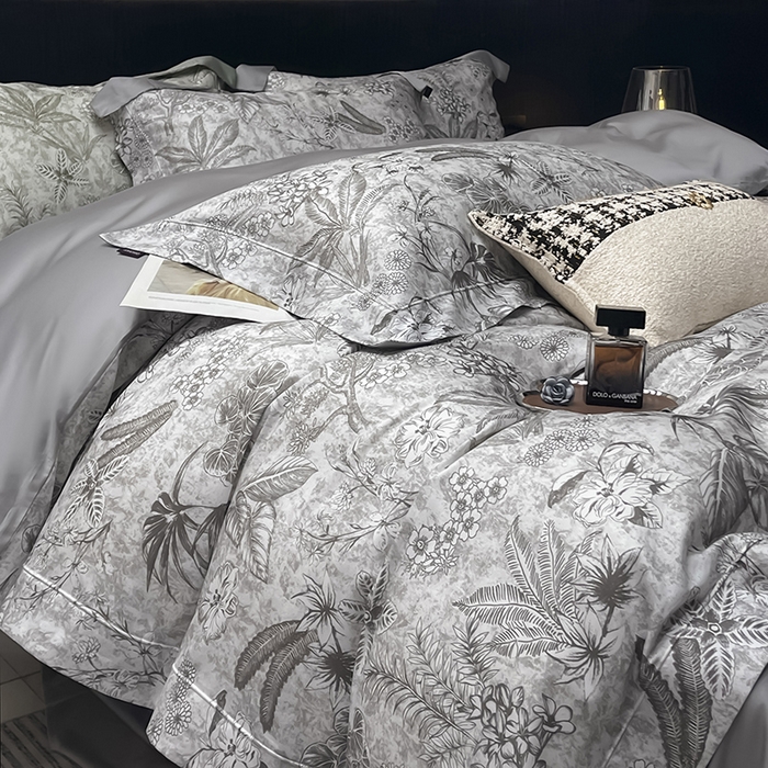 91家纺网 家纺一手货源 找家纺 （总）   2025高端轻奢A类天丝棉印花四件套全棉数码印花丝滑裸睡被套真丝夏季床上用品