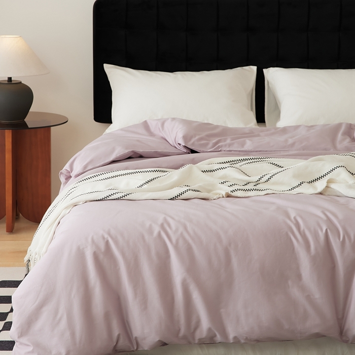 91家纺网 家纺一手货源 找家纺 EH家居 2025全棉半糖主义-单品系列-被套 半糖-粉紫