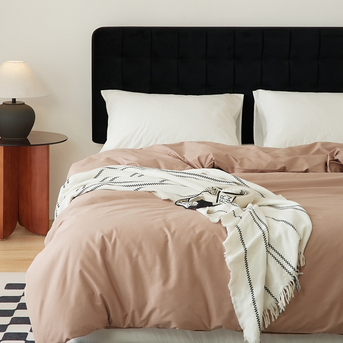 91家纺网 家纺一手货源 找家纺 EH家居 2025全棉半糖主义-单品系列-被套 半糖-咖