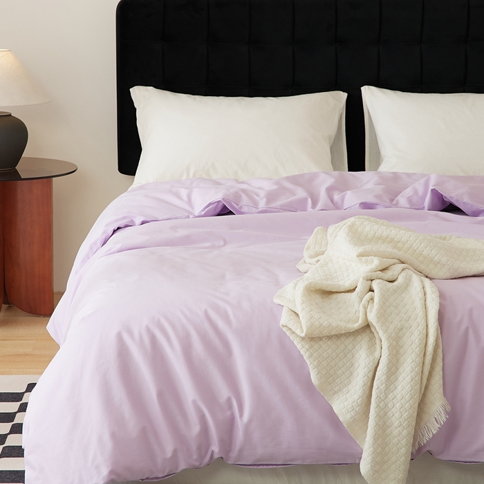 91家纺网 家纺一手货源 找家纺 EH家居 2025全棉半糖主义-单品系列-被套 半糖-罗兰紫