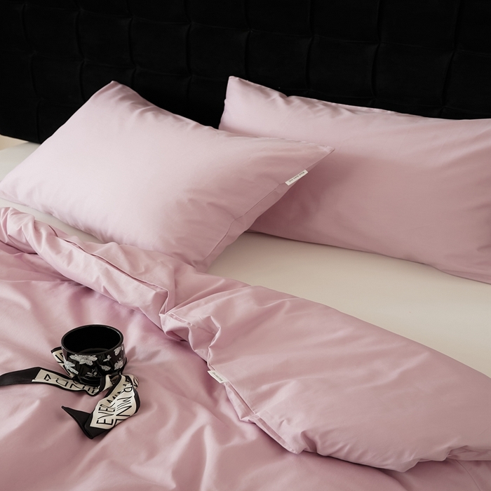 91家纺网 家纺一手货源 找家纺 EH家居 2025全棉半糖主义-单品系列-被套 半糖-杨妃粉