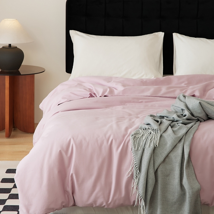 91家纺网 家纺一手货源 找家纺 EH家居 2025全棉半糖主义-单品系列-被套 半糖-杨妃粉