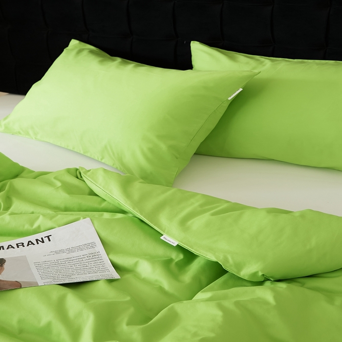 91家纺网 家纺一手货源 找家纺 EH家居 2025全棉半糖主义-单品系列-被套 半糖-苹果绿