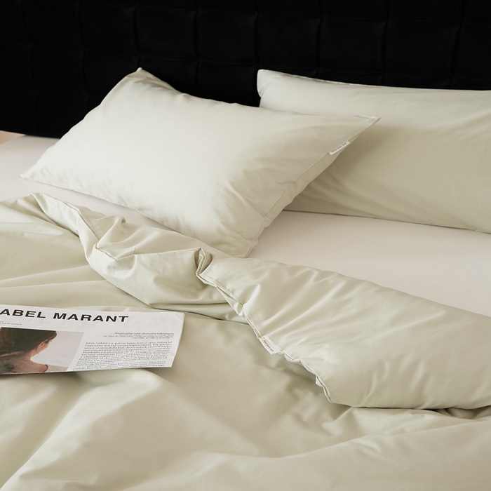 91家纺网 家纺一手货源 找家纺 EH家居 2025全棉半糖主义-单品系列-被套 半糖-浅草色