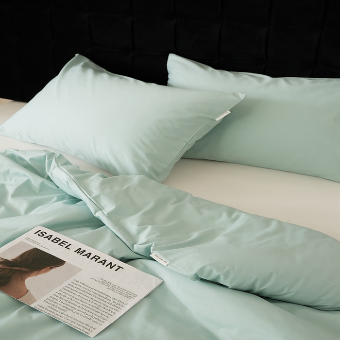 91家纺网 家纺一手货源 找家纺 EH家居 2025全棉半糖主义-单品系列-被套 半糖-浅葱绿