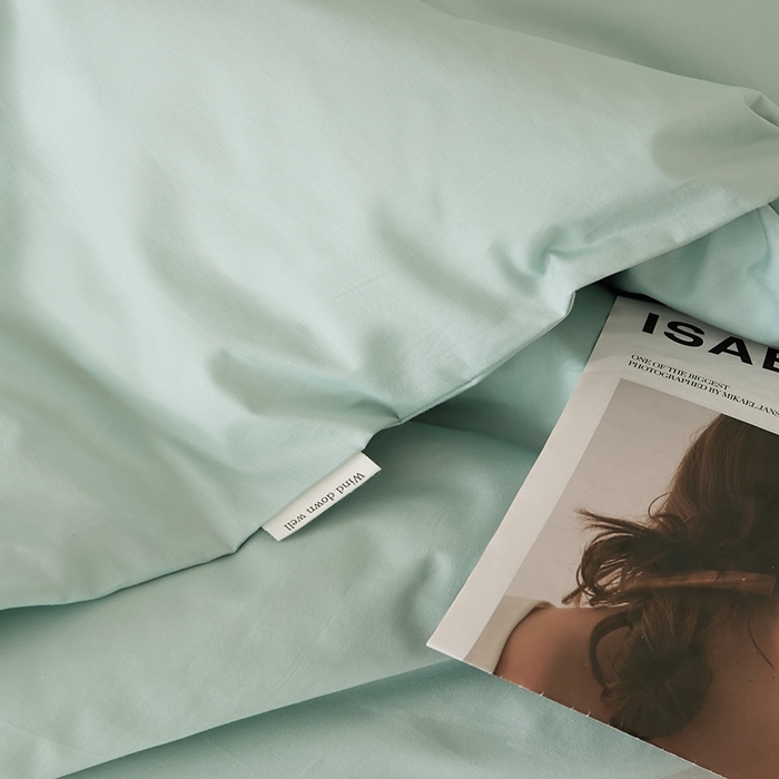 91家纺网 家纺一手货源 找家纺 EH家居 2025全棉半糖主义-单品系列-被套 半糖-浅葱绿