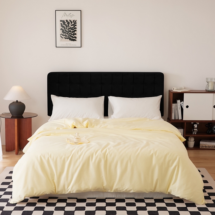 EH家居 2025全棉半糖主义-单品系列-被套 半糖-浅鹅黄