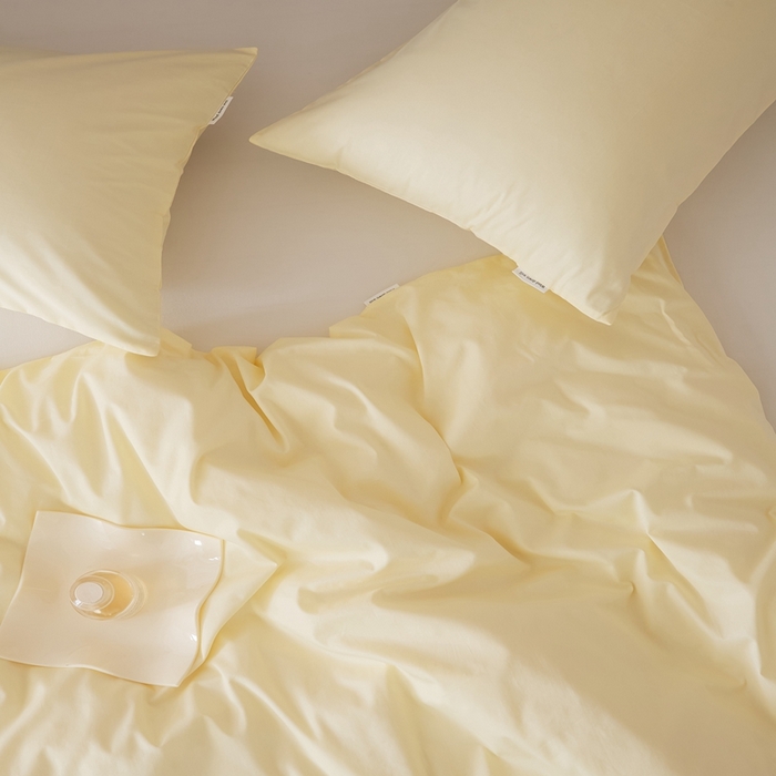 91家纺网 家纺一手货源 找家纺 EH家居 2025全棉半糖主义-单品系列-被套 半糖-浅鹅黄