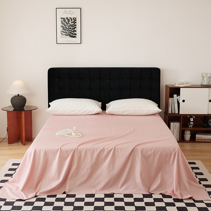 91家纺网 家纺一手货源 找家纺 EH家居 2025全棉半糖主义-单品系列-床单 半糖-莓粉