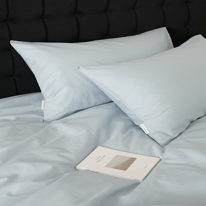 91家纺网 家纺一手货源 找家纺 EH家居 2025全棉半糖主义-单品系列-枕套 半糖-光蓝