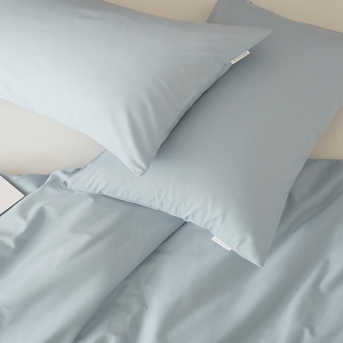 91家纺网 家纺一手货源 找家纺 EH家居 2025全棉半糖主义-单品系列-枕套 半糖-光蓝