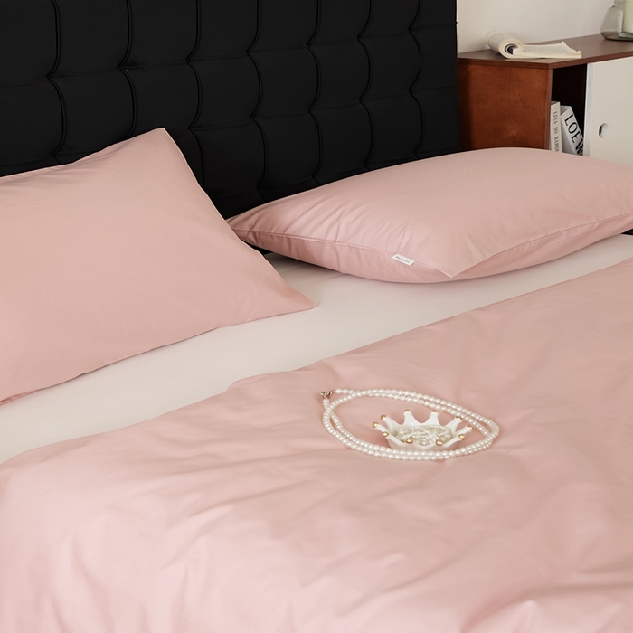 EH家居 2025全棉半糖主义-单品系列-枕套 半糖-莓粉