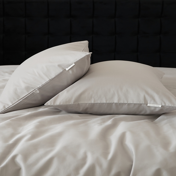 91家纺网 家纺一手货源 找家纺 EH家居 2025全棉半糖主义-单品系列-枕套 半糖-蜜灰