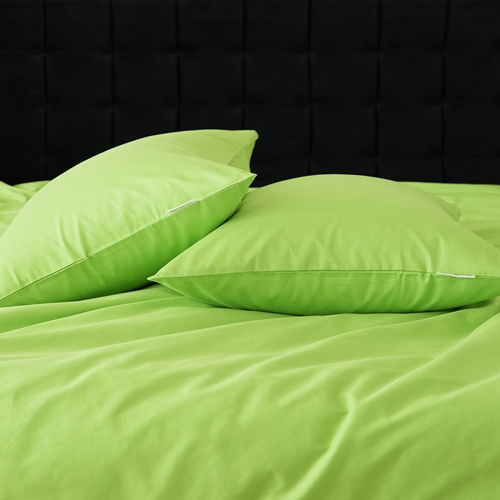 91家纺网 家纺一手货源 找家纺 EH家居 2025全棉半糖主义-单品系列-枕套 半糖-苹果绿