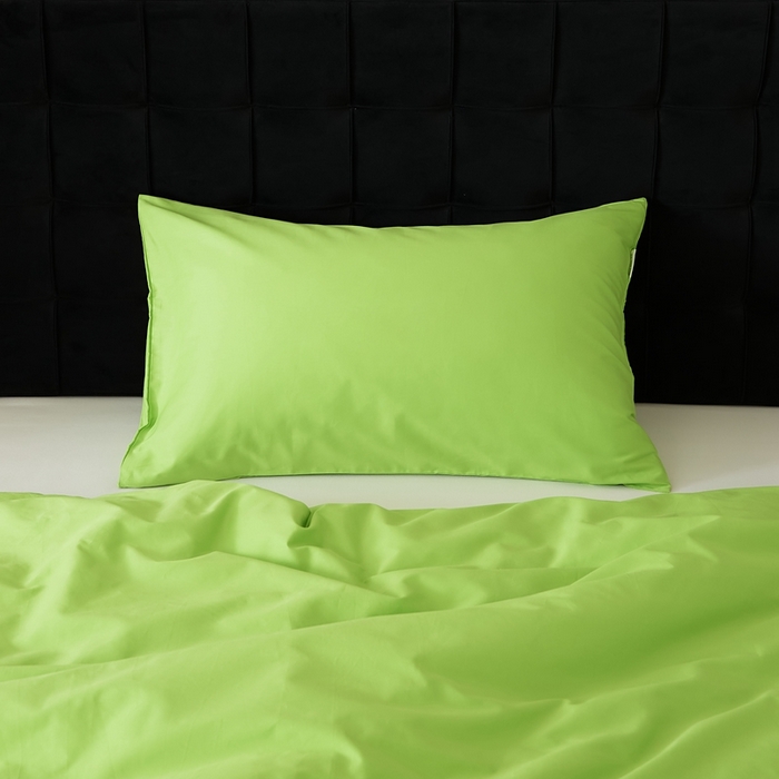 91家纺网 家纺一手货源 找家纺 EH家居 2025全棉半糖主义-单品系列-枕套 半糖-苹果绿