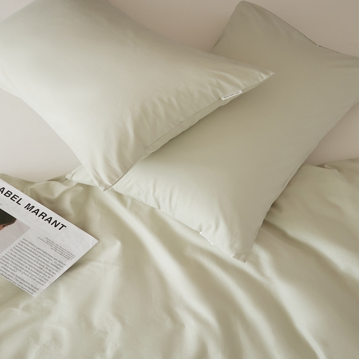 91家纺网 家纺一手货源 找家纺 EH家居 2025全棉半糖主义-单品系列-枕套 半糖-浅草色