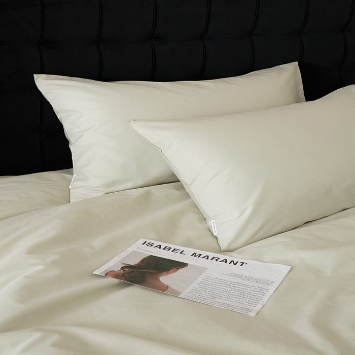 91家纺网 家纺一手货源 找家纺 EH家居 2025全棉半糖主义-单品系列-枕套 半糖-浅草色