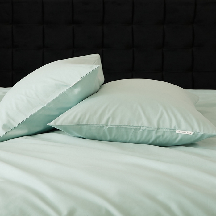 91家纺网 家纺一手货源 找家纺 EH家居 2025全棉半糖主义-单品系列-枕套 半糖-浅葱绿