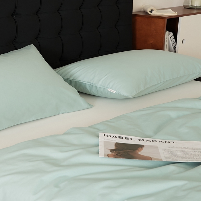 EH家居 2025全棉半糖主义-单品系列-枕套 半糖-浅葱绿