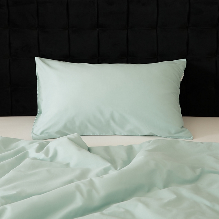 91家纺网 家纺一手货源 找家纺 EH家居 2025全棉半糖主义-单品系列-枕套 半糖-浅葱绿