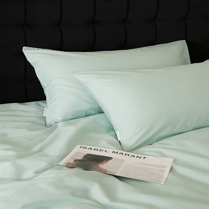 91家纺网 家纺一手货源 找家纺 EH家居 2025全棉半糖主义-单品系列-枕套 半糖-浅葱绿