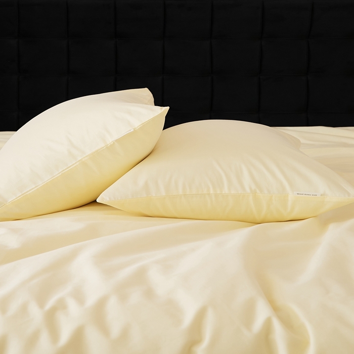 91家纺网 家纺一手货源 找家纺 EH家居 2025全棉半糖主义-单品系列-枕套 半糖-浅鹅黄