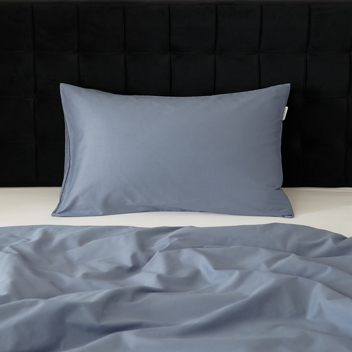 91家纺网 家纺一手货源 找家纺 EH家居 2025全棉半糖主义-单品系列-枕套 半糖-晴蓝