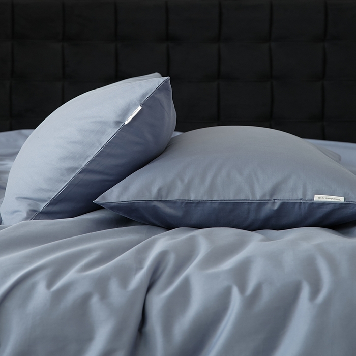 91家纺网 家纺一手货源 找家纺 EH家居 2025全棉半糖主义-单品系列-枕套 半糖-晴蓝