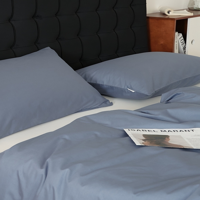 EH家居 2025全棉半糖主义-单品系列-枕套 半糖-晴蓝