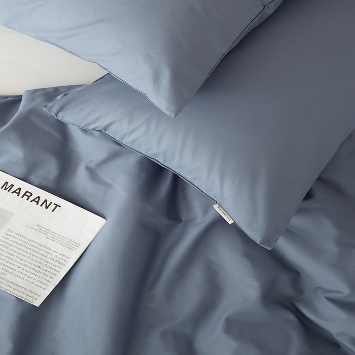 91家纺网 家纺一手货源 找家纺 EH家居 2025全棉半糖主义-单品系列-枕套 半糖-晴蓝