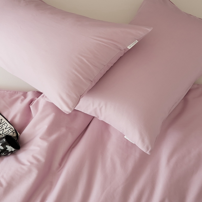 91家纺网 家纺一手货源 找家纺 EH家居 2025全棉半糖主义-单品系列-枕套 半糖-杨妃粉