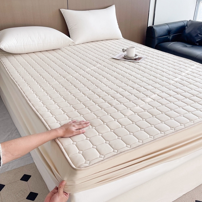 91家纺网 家纺一手货源 找家纺 （总）凡客2025新款夹棉防水绗缝隔尿床笠