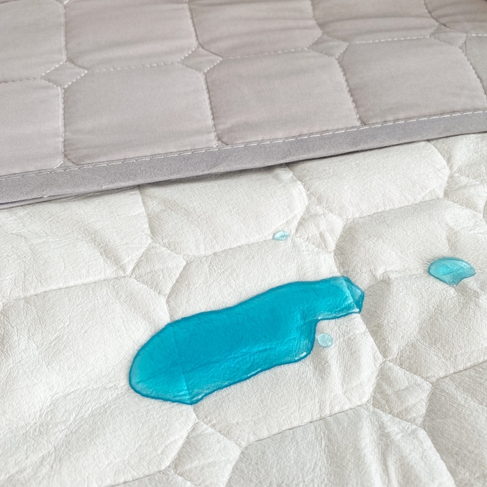 91家纺网 家纺一手货源 找家纺 凡客2025新款夹棉防水绗缝隔尿床笠 灰