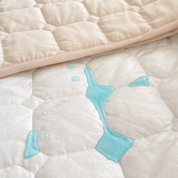 91家纺网 家纺一手货源 找家纺 凡客2025新款夹棉防水绗缝隔尿床笠 卡其