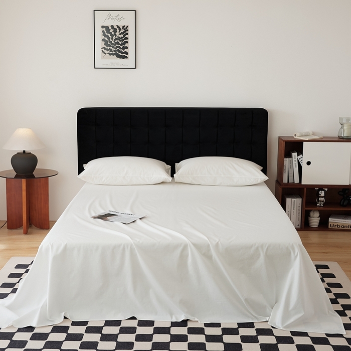 EH家居 2025全棉半糖主义-单品系列-床单 半糖-纯白