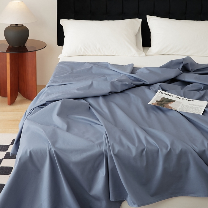 91家纺网 家纺一手货源 找家纺 EH家居 2025全棉半糖主义-单品系列-床单 半糖-晴蓝