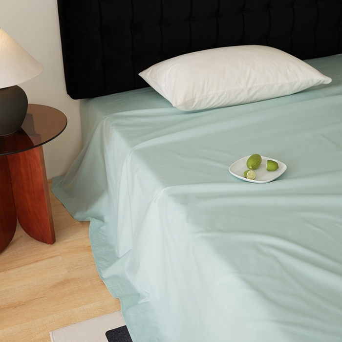 91家纺网 家纺一手货源 找家纺 EH家居 2025全棉半糖主义-单品系列-床单 半糖-浅葱绿