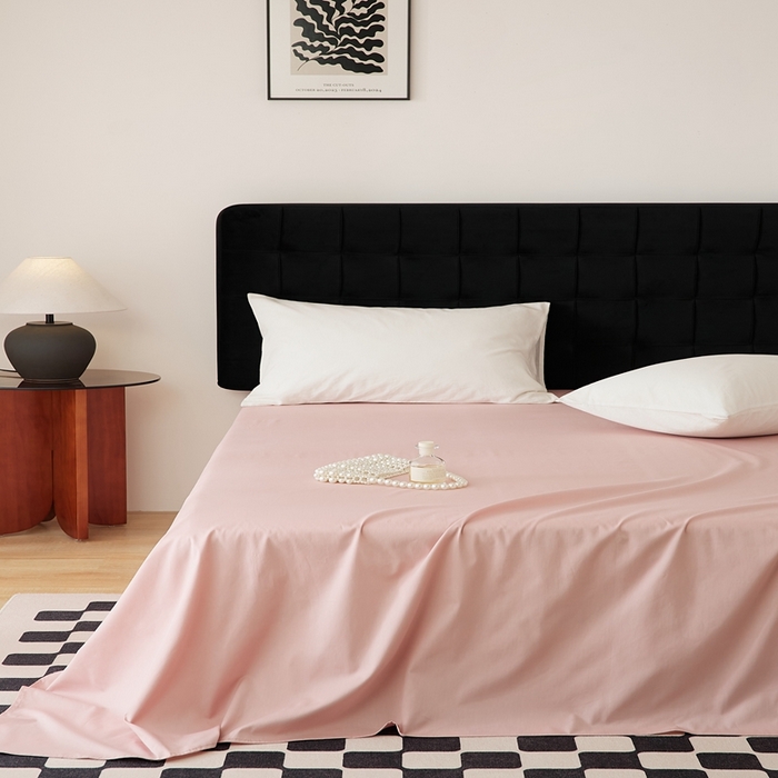 91家纺网 家纺一手货源 找家纺 EH家居 2025全棉半糖主义-单品系列-床单 半糖-莓粉