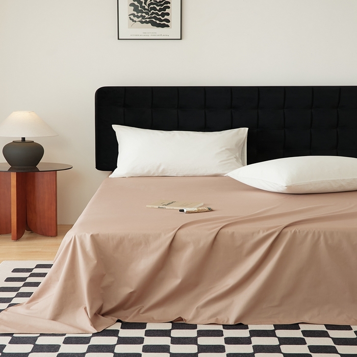 91家纺网 家纺一手货源 找家纺 EH家居 2025全棉半糖主义-单品系列-床单 半糖-咖