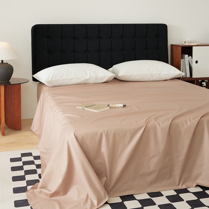 91家纺网 家纺一手货源 找家纺 EH家居 2025全棉半糖主义-单品系列-床单 半糖-咖