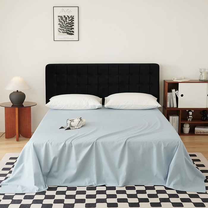 EH家居 2025全棉半糖主义-单品系列-床单 半糖-光蓝