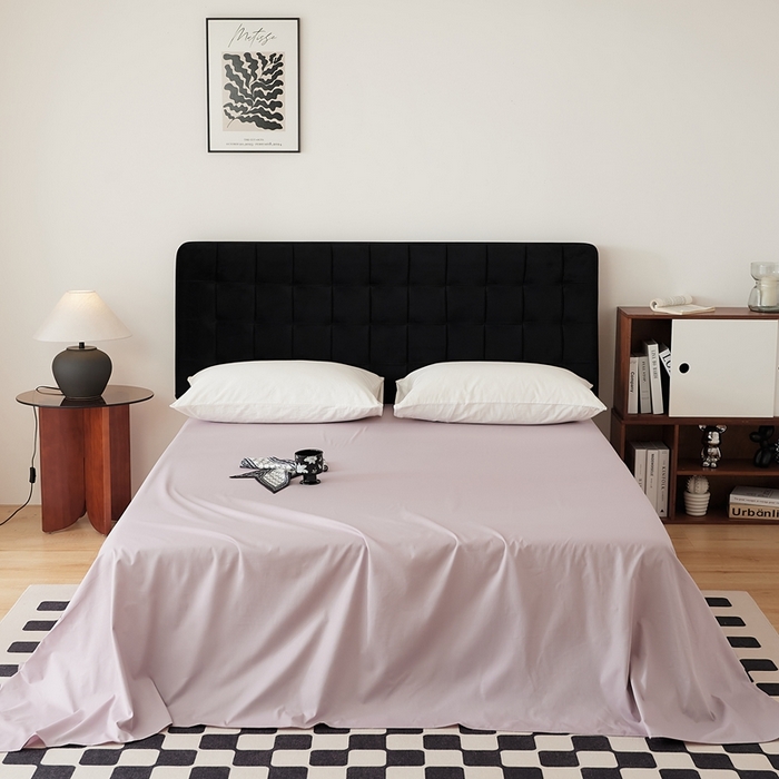 EH家居 2025全棉半糖主义-单品系列-床单 半糖-粉紫